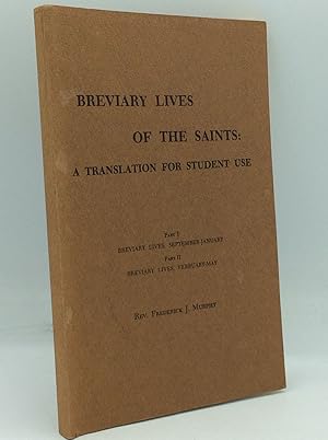 Image du vendeur pour BREVIARY LIVES OF THE SAINTS: A Translation for Student Use mis en vente par Kubik Fine Books Ltd., ABAA