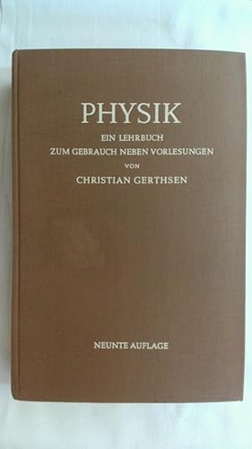 Image du vendeur pour PHYSIK: EIN LEHRBUCH ZUM GEBRAUCH NEBEN VORLESUNGEN. mis en vente par Buchmerlin