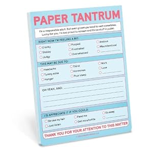 Seller image for Knock Knock Paper Tantrum Nifty Note Pad (Pastel Version) for sale by Grand Eagle Retail