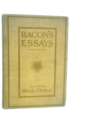Seller image for The Essays or Counsels Civil and Moral of Francis Bacon for sale by World of Rare Books