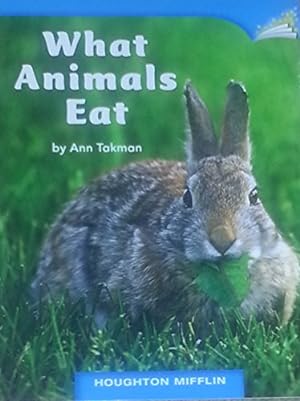 Imagen del vendedor de What Animals Eat a la venta por Reliant Bookstore