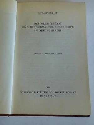 Bild des Verkufers fr Der Rechtstaat und die Verwaltungsgerichte in Deutschland zum Verkauf von Celler Versandantiquariat