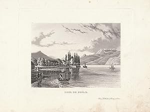 Seller image for Tour de Peilz. Aquatinta-Ansicht. for sale by Antiquariat Dennis R. Plummer