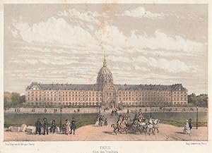 Imagen del vendedor de Hotel des Invalides. Farblithographie von Deroy. a la venta por Antiquariat Dennis R. Plummer