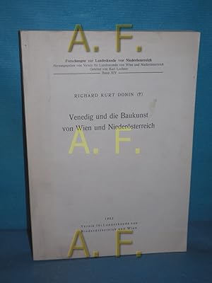 Immagine del venditore per Venedig und die Baukunst von Wien und Niedersterreich (Forschungen zur Landeskunde von Niedersterreich Band 14) venduto da Antiquarische Fundgrube e.U.