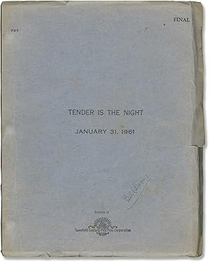 Bild des Verkufers fr Tender Is The Night (Original screenplay for the 1962 film) zum Verkauf von Royal Books, Inc., ABAA