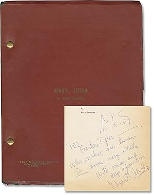 Image du vendeur pour Remote Asylum (Original script for the 1970 play, inscribed by Mart Crowley to Parker Tyler) mis en vente par Royal Books, Inc., ABAA