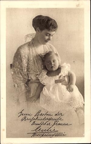 Bild des Verkufers fr Ansichtskarte / Postkarte Kronprinzessin Cecilie von Preuen, Prinzessin Alexandrine, Kriegskinder Spendentag 1916 zum Verkauf von akpool GmbH
