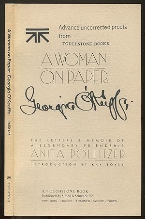 Seller image for A Woman on Paper: Georgia O'Keeffe. The Letters & Memoir of a Legendary Friendship for sale by Between the Covers-Rare Books, Inc. ABAA