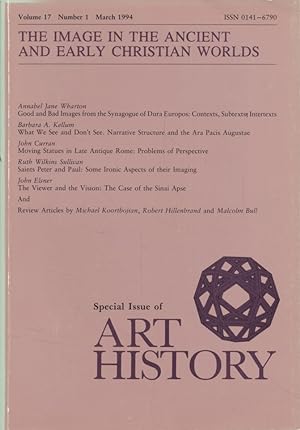 Image du vendeur pour The Image in the Ancient and Early Christian Worlds. Special Issue of Art History, Vol. 17, No. 1. mis en vente par Fundus-Online GbR Borkert Schwarz Zerfa