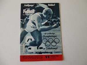 Fußball Jugend Heft Nr.11 November 1964 Olympiasieger Holdorf