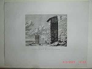 Überreste der antiken Stadtmauer von Tarragona (vom Ufer aus). Alexandre Laborde