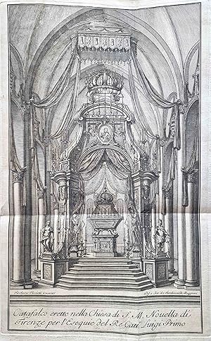 Seller image for Esequie di Luigi I Cattolico Re delle Spagne celebrate in Firenze nella chiesa di S. Maria Novella. il di XXVI di ottobre MDCCXXIV. for sale by Librera Jos Porra Turanzas S.A.