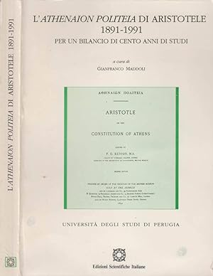 Immagine del venditore per L'Athenaion Politeia di Aristotele 1891-1991 Per uin bilancio di cento anni di studi venduto da Biblioteca di Babele