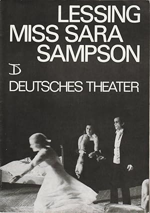 Bild des Verkufers fr Programmheft / Fotobogen LESSING MISS SARA SAMPSON zum Verkauf von Programmhefte24 Schauspiel und Musiktheater der letzten 150 Jahre