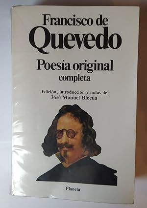 Bild des Verkufers fr Poesa original completa. Francisco de Quevedo. zum Verkauf von La Leona LibreRa