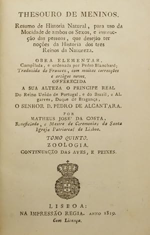 Seller image for THESOURO DE MENINOS. [Volume Quinto] for sale by Livraria Castro e Silva