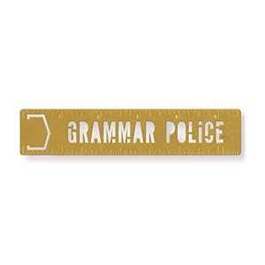 Seller image for Grammar Police Metal Bookmark Stencil for sale by Grand Eagle Retail