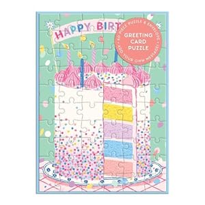 Image du vendeur pour Confetti Birthday Cake Greeting Card Puzzle (Cards) mis en vente par Grand Eagle Retail