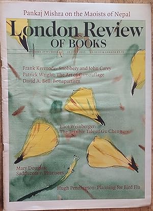 Image du vendeur pour London Review Of Books 23 June 2005 mis en vente par Shore Books