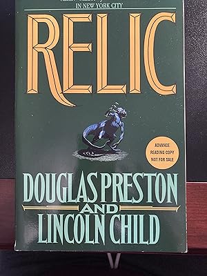 Image du vendeur pour Relic / ("Agent Pendergast" Series #1), Advance Reading Copy, First Edition, New, RARE mis en vente par Park & Read Books