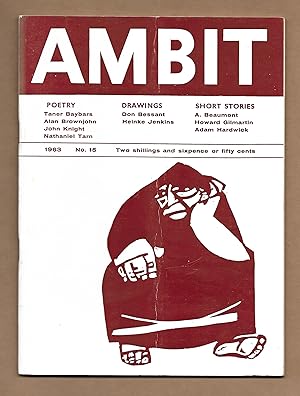 Bild des Verkufers fr Ambit No.15 (Spring 1963) zum Verkauf von The Bookshop at Beech Cottage