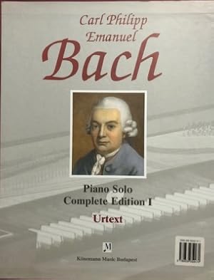 Carl Philipp Emanuel Bach - Sämtliche Klavierwerke - Urtext - Complete Piano Works (4 Bücher im S...