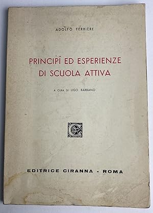 Seller image for Principi ed esperienze di scuola attiva for sale by librisaggi