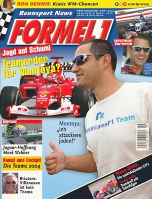 Seller image for FORMEL 1 - RENNSPORT NEWS. Heft 09, September 2003. for sale by ANTIQUARIAT ERDLEN