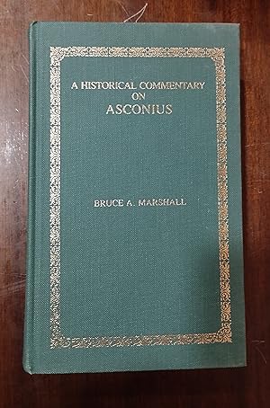 Immagine del venditore per An Historical Commentary on Asconius venduto da Domiduca Libreros