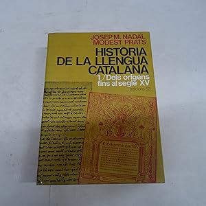 Imagen del vendedor de HISTORIA DE LA LENGUA CATALANA 1 / Dels origens fins al segle XV. a la venta por Librera J. Cintas