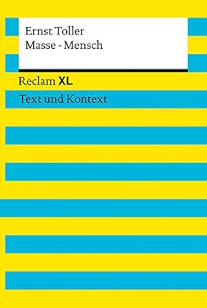 Imagen del vendedor de Masse - Mensch: Reclam XL - Text und Kontext a la venta por WeBuyBooks