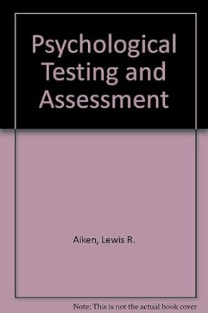 Seller image for Psychological Testing and Assessment for sale by WeBuyBooks