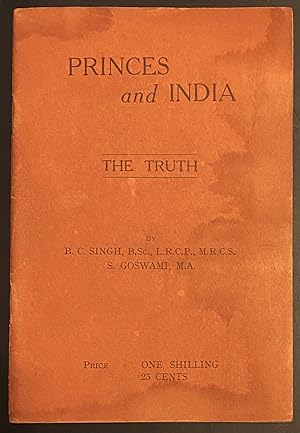 Bild des Verkufers fr Princes and India: the truth zum Verkauf von Bolerium Books Inc.