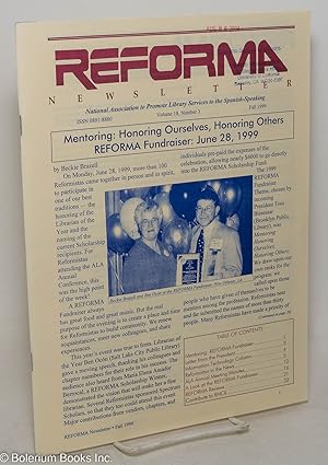 Seller image for Reforma Newsletter: Volume 18, Number 3, Fall 1999 for sale by Bolerium Books Inc.