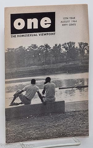 Seller image for ONE Magazine; the homosexual viewpoint; vol. 12, #8, August 1964 for sale by Bolerium Books Inc.