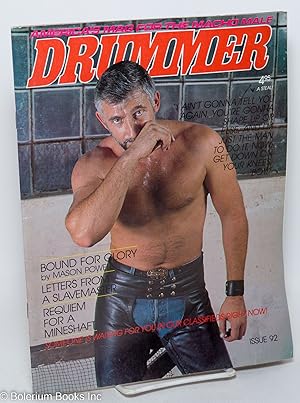 Seller image for Drummer: #92 for sale by Bolerium Books Inc.