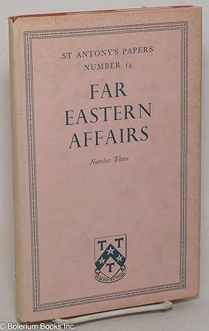 Immagine del venditore per Far Eastern Affairs, Number Three venduto da Bolerium Books Inc.