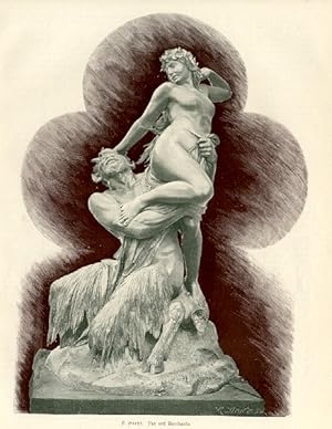 Sculpture of Pan,F. Hecht