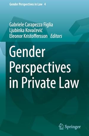 Bild des Verkufers fr Gender Perspectives in Private Law zum Verkauf von AHA-BUCH GmbH