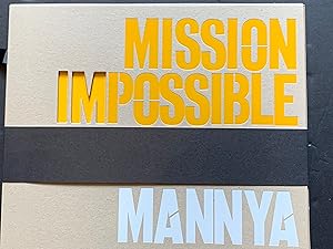 Immagine del venditore per Mission Impossible Mannya venduto da The Known World Bookshop