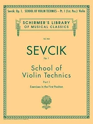 Imagen del vendedor de School of Violin Technics, Op. 1 (Paperback) a la venta por Grand Eagle Retail