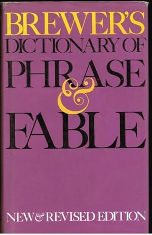 Brewer's Dictionary of Phrase & Fable