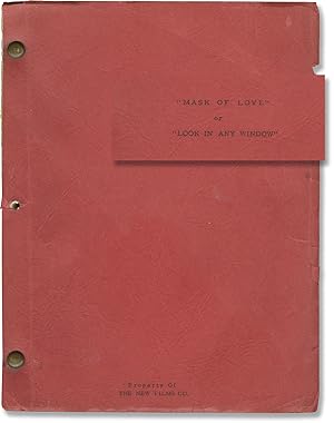 Bild des Verkufers fr Look in Any Window [Mask of Love] (Original screenplay for the 1961 film) zum Verkauf von Royal Books, Inc., ABAA