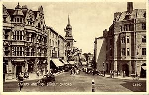 Ansichtskarte / Postkarte Oxford Oxfordshire England, Carfax and High Street