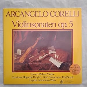 Bild des Verkufers fr Corelli - Violinsonaten op. 5 [Doppel-LP]. zum Verkauf von KULTur-Antiquariat