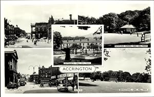 Ansichtskarte / Postkarte Accrington Lancashire England, Market Hall, Town Centre, Oak Hill Park