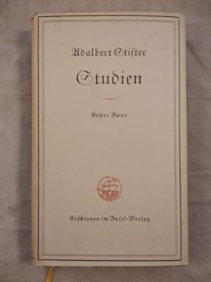 Bild des Verkufers fr Adabalt Stifter. Studien - erster Band einer zweibndigen Ausgabe. zum Verkauf von KULTur-Antiquariat