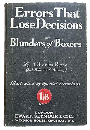 Errors That Lose Decision or Blunders of Boxers