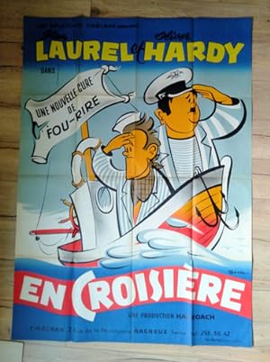En croisière, Laurel et Hardy, BEHLE, Hal ROACH, Affiche